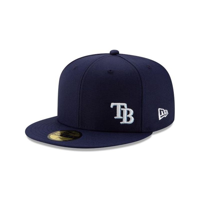 MLB Tampa Bay Rays Flawless 59Fifty Fitted (VVH8284) - Blue New Era Caps